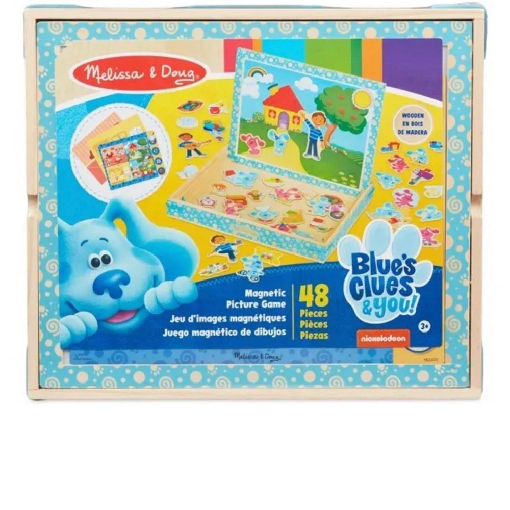 Melissa & Doug Blue’s Clues Wooden Magnetic picture game